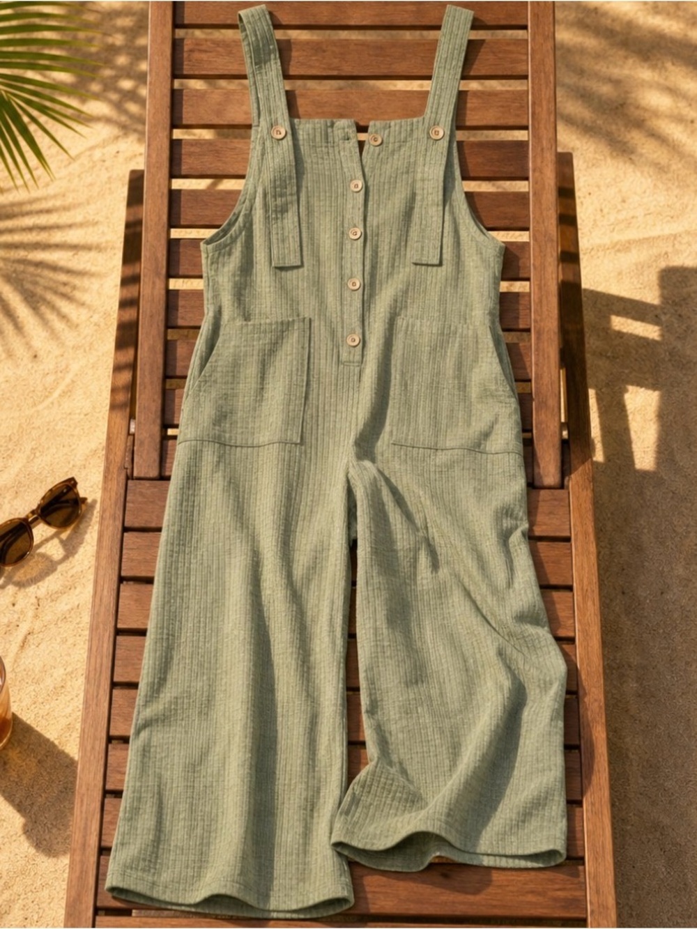 NWT High Hopes Overalls GREEN soft with stretch and corduroy texture XL